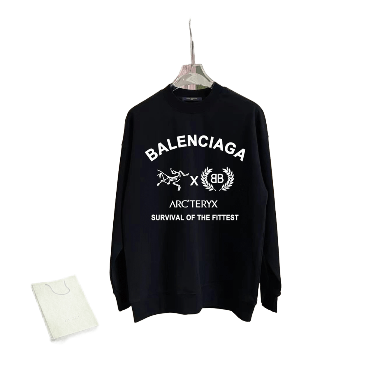 BALENCIAGA×ARC'TERYX Black Hoodie Unisex Streetwear