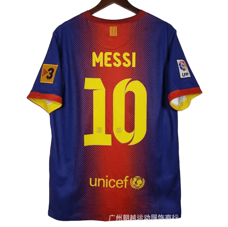 Barcelona Messi Blue Red Gradient Breathable Soccer Jersey
