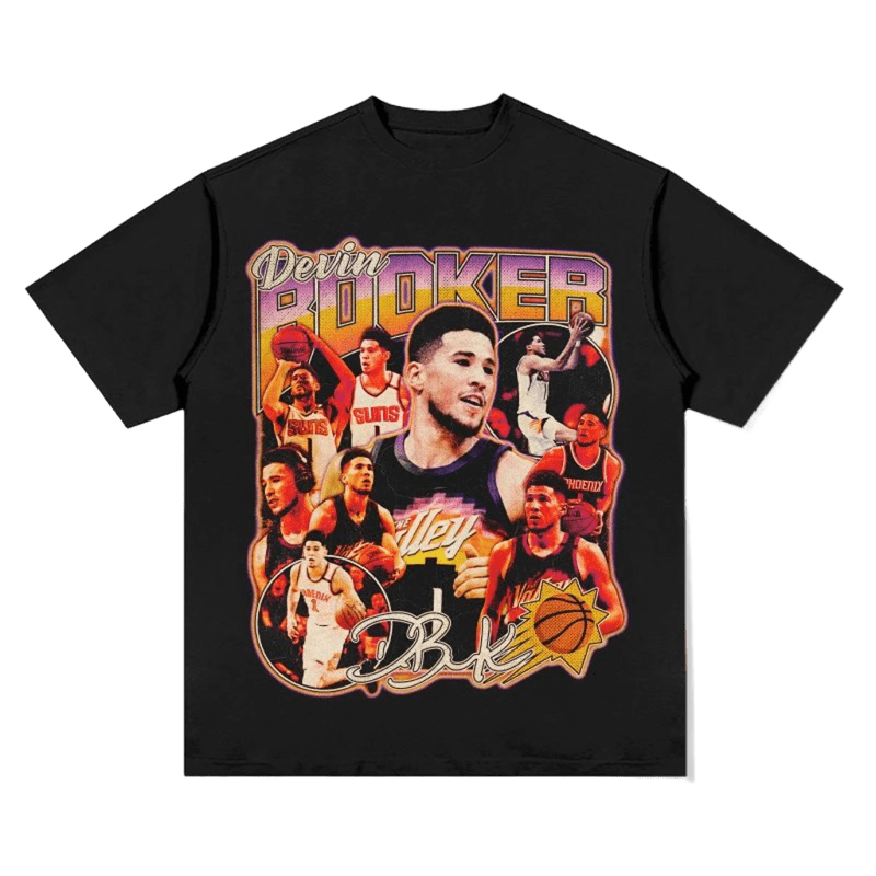 Basketball Star Black Cotton Tee: Graphic, Unisex & Breathable