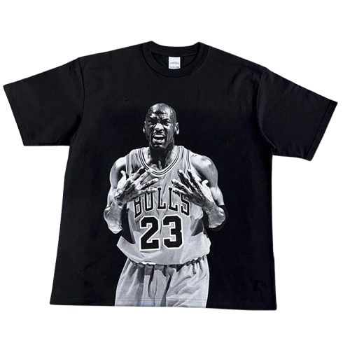 Basketball Star White T-Shirt: Cotton, Jersey Print, Unisex Tee