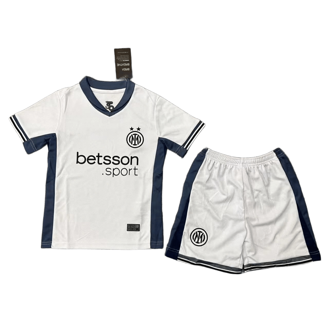 Better Better Soccer White Blue Kit