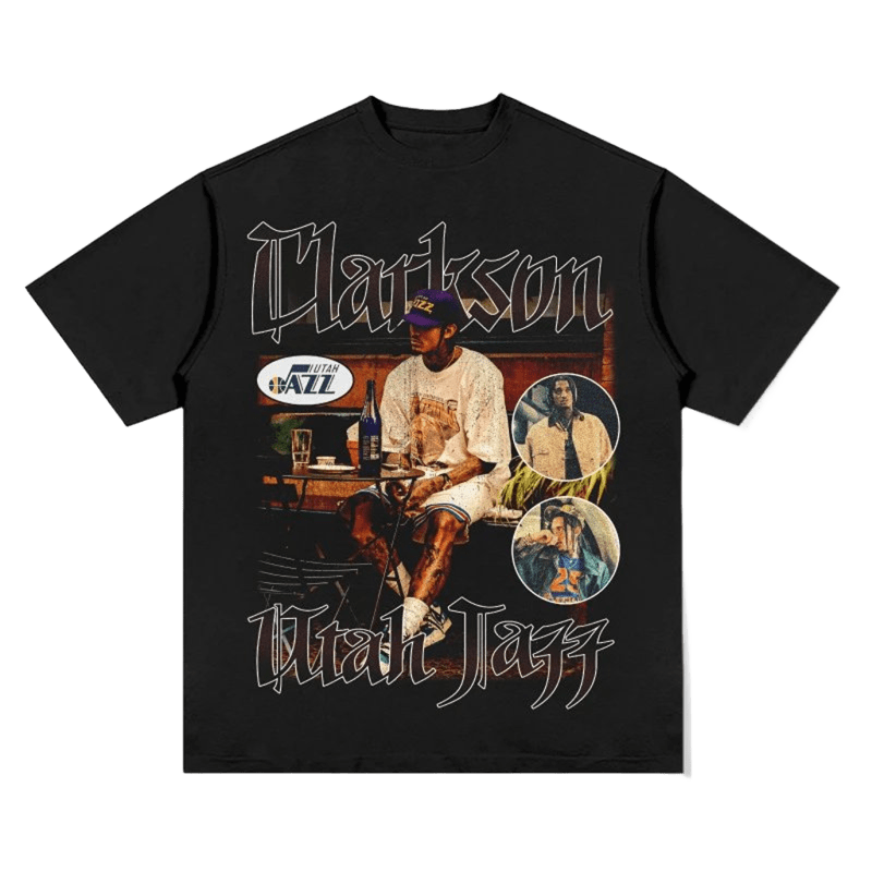 Black Vintage Graphic Tee, Unisex Retro Cotton Tee, Street Style