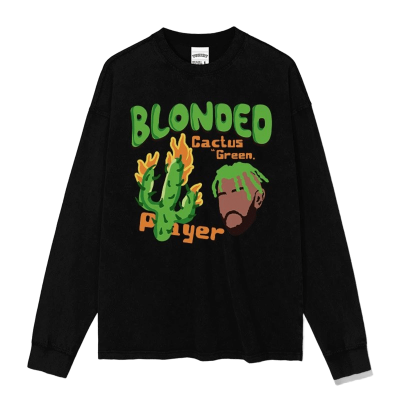 BLONDED Black Long Sleeve Tee | Unisex Streetwear Top