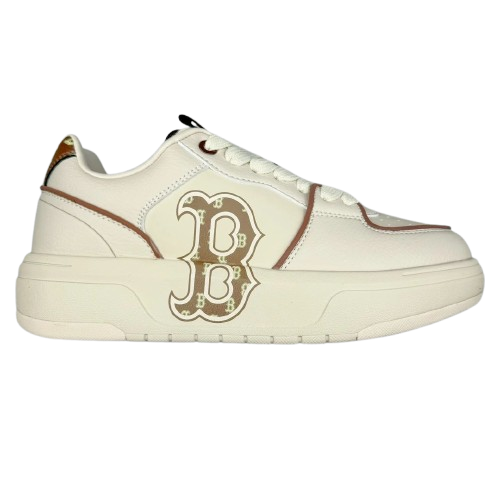 Boston Red Sox MLB Leather Sneakers With B Logo
