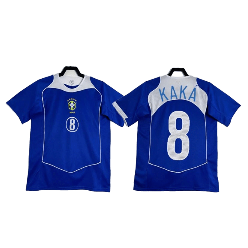 Brazil Kaka Blue Football Jersey Kit