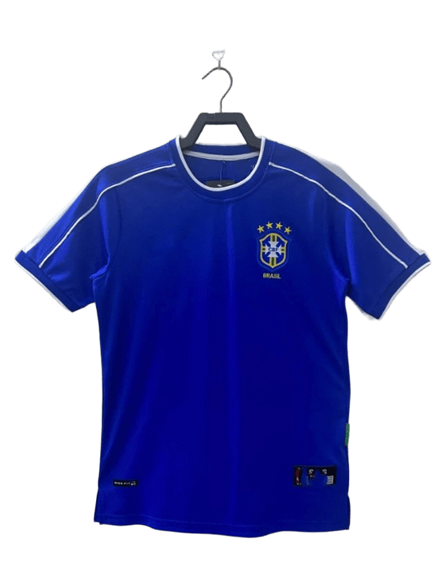 Brazil Team Breathable Sport Short Sleeve T-Shirt Blue White