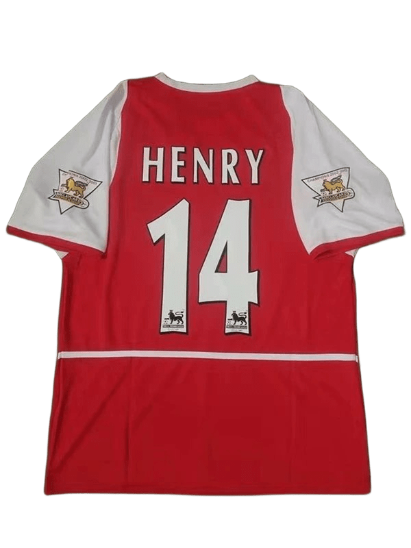 Classic Arsenal Henry 14 Red White Cotton Football Jersey