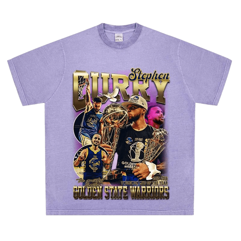 Curry MVP Purple Basketball T-Shirt, Unisex Streetwear Tee