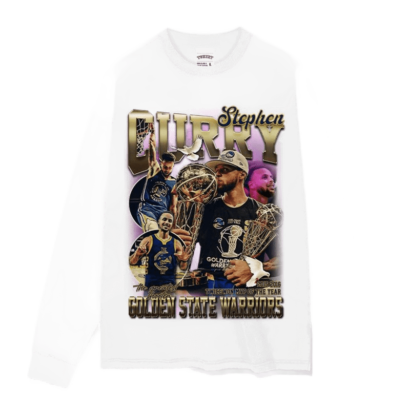 Curry Star MVP T-Shirt: Unisex White Streetwear Tee