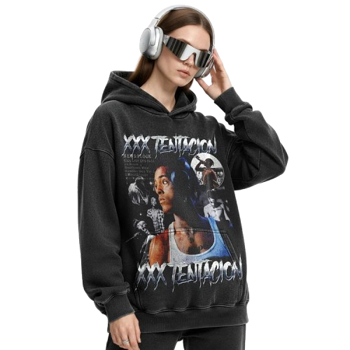 Custom Black Hoodie - Unisex Streetwear 