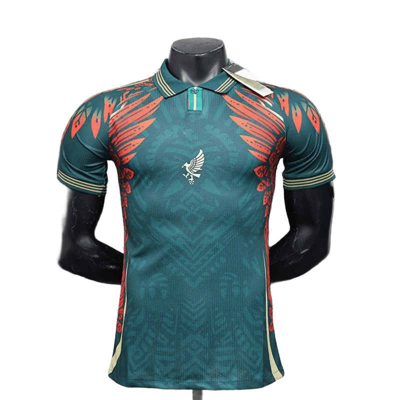 Dark Green & Red Sporty T-Shirt