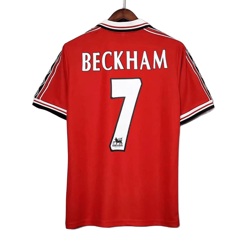 David Beckham MUFC 7 Vintage Red Jersey
