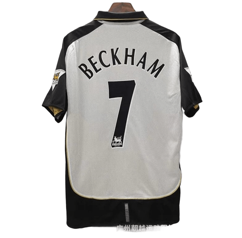 David Beckham Retro 7 Soccer Jersey Black White