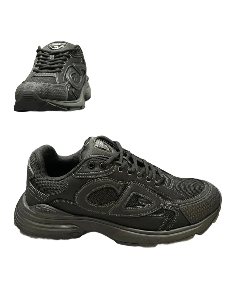 Dior B30 All-Black Chunky Sneakers Men Women Retro