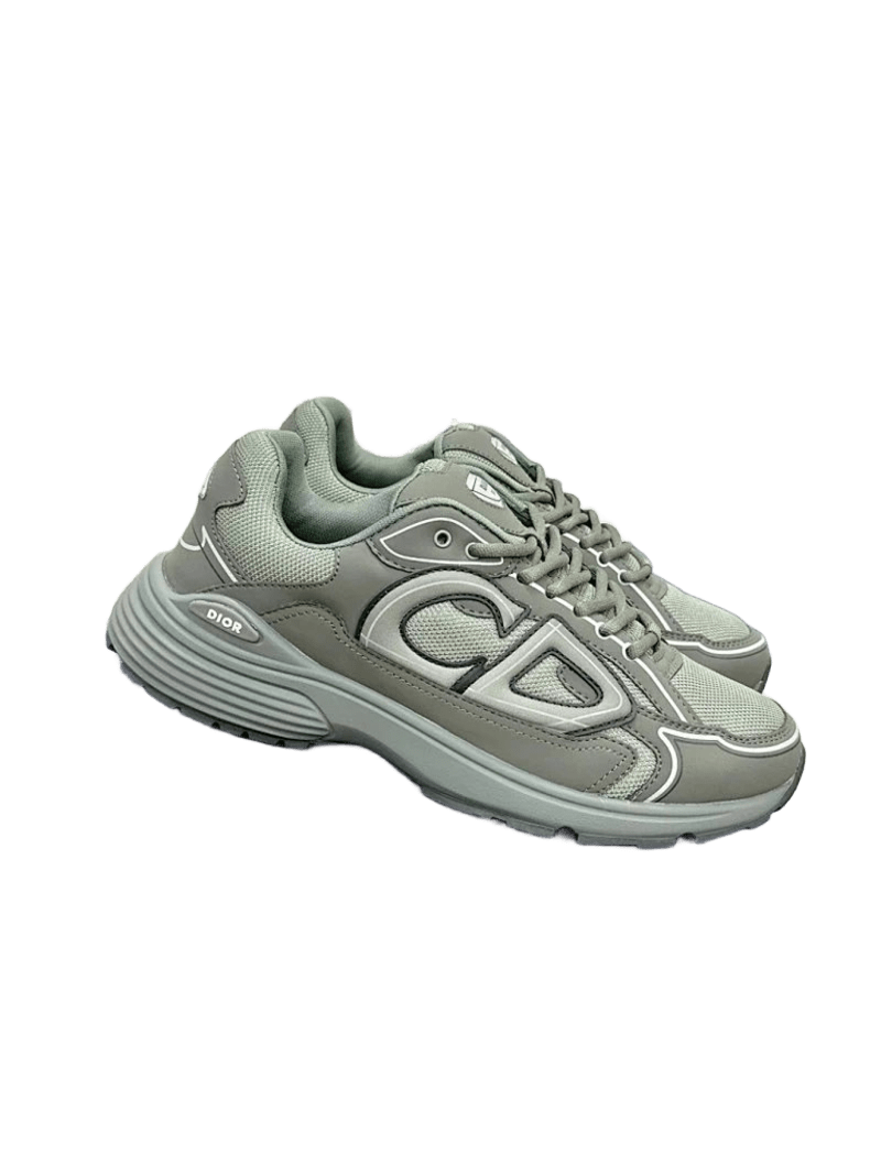 Dior B30 Grey Green Sneakers With CD Logo