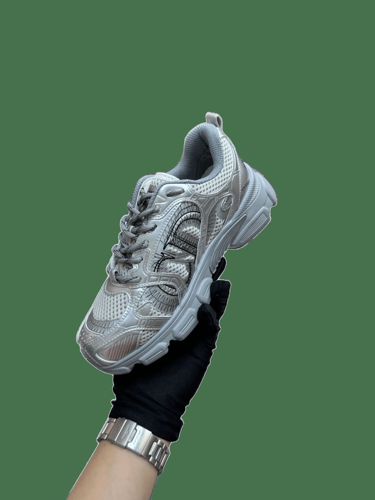 Dior B30 Grey Silver Techwear Sneakers Unisex Fashion