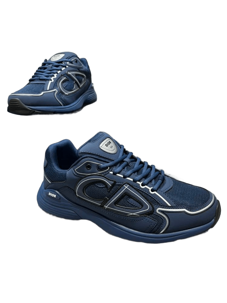 Dior B30 Sneakers Blue CD Logo Mesh Sport Shoes Men Women