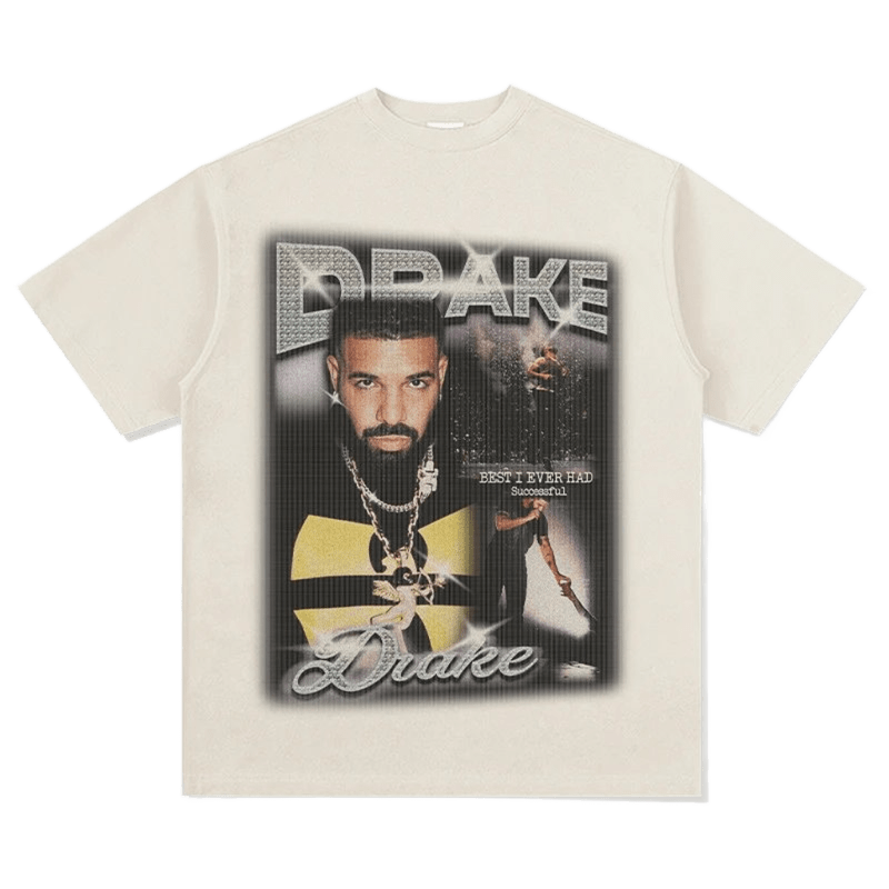 Drake Graphic Oversized Cream Tee - Unisex Streetwear