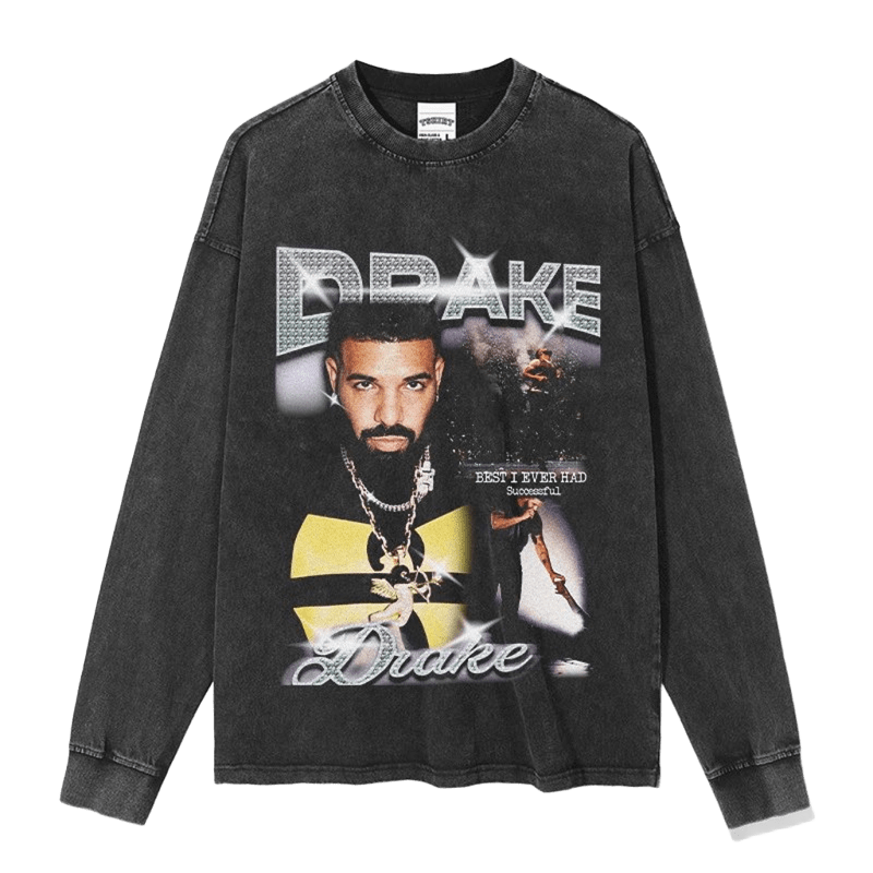 Drake Portrait Tee - Best I Ever Had Print Streetwear