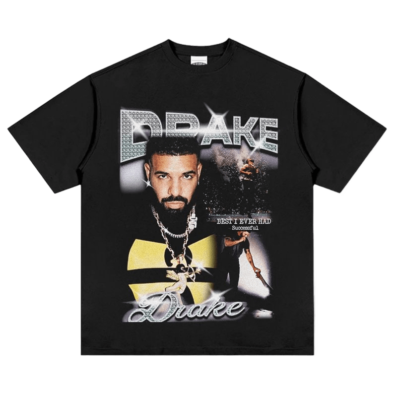 Drake Print Loose Tee: BEST I EVER HAD Streetwear