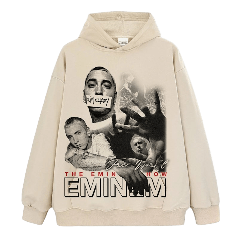 EMINEM Cotton Hoodie, Unisex Street Style Pullover