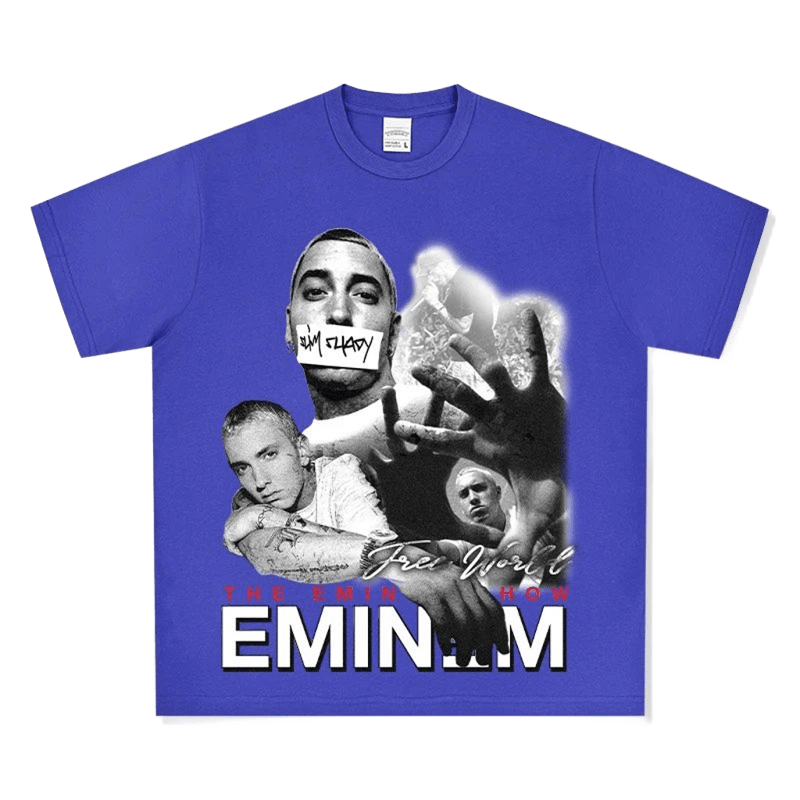 Eminem Graphic Cotton Tee: Hip-Hop Street Style