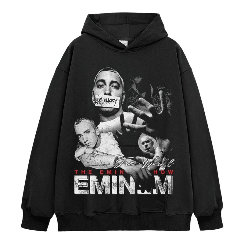 Eminem Graphic Hoodie - Unisex Cotton Streetwear Sweatshirt