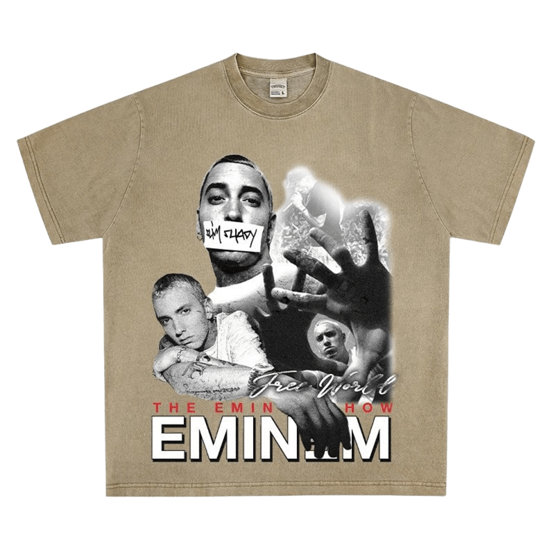 Eminem Slim Shady Print Tee - Unisex Streetwear Cotton T-Shirt