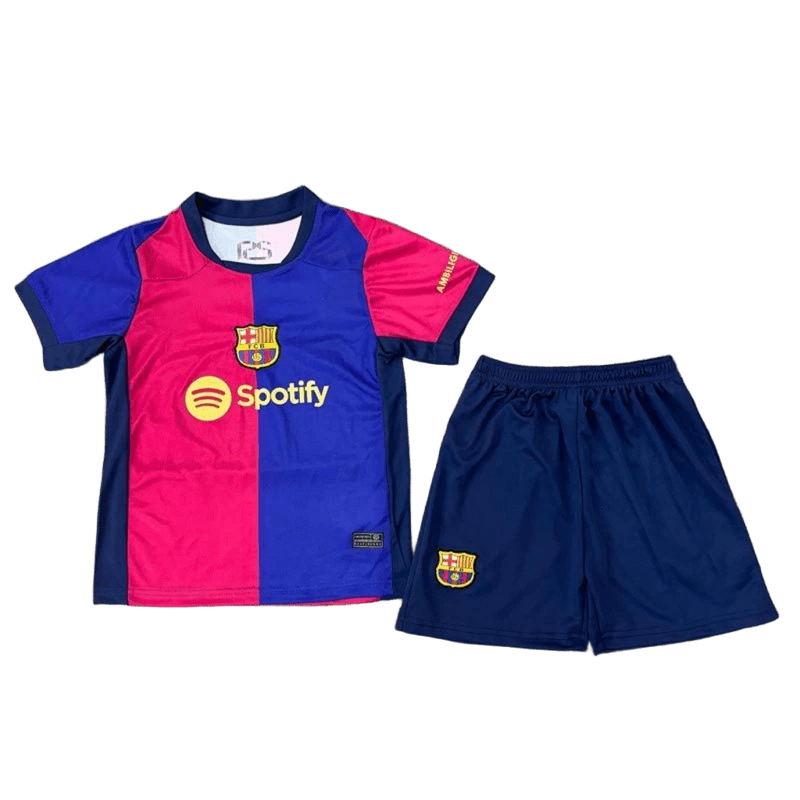 FC Barcelona Kids Red Blue Football Kit