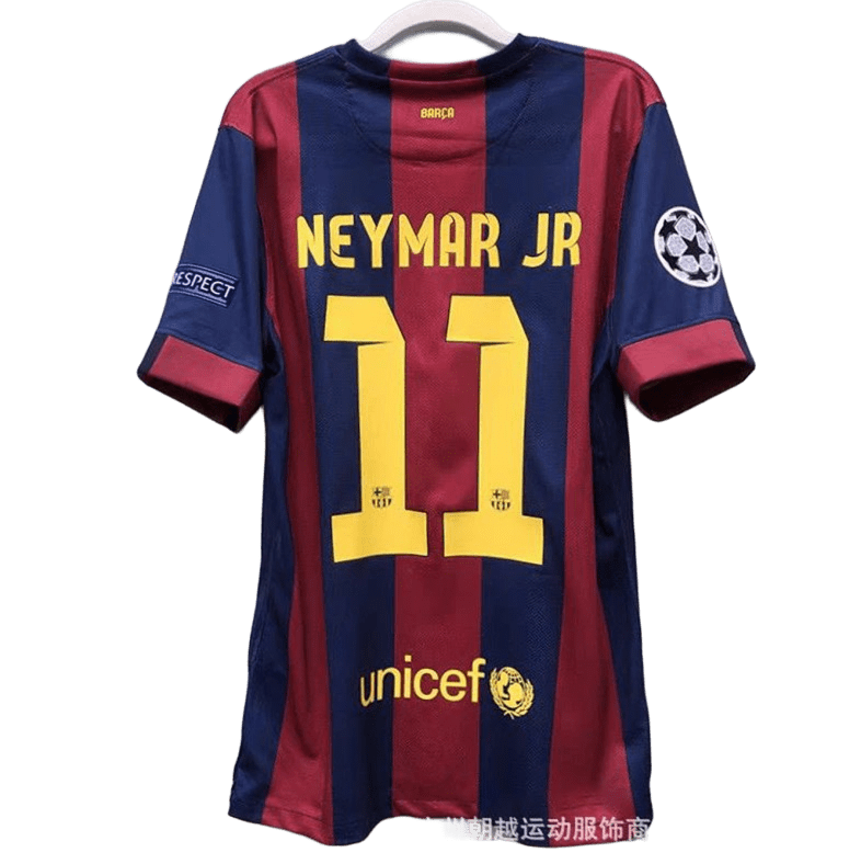 FC Barcelona Red Blue Striped Breathable Soccer Jersey Sporty Comfort