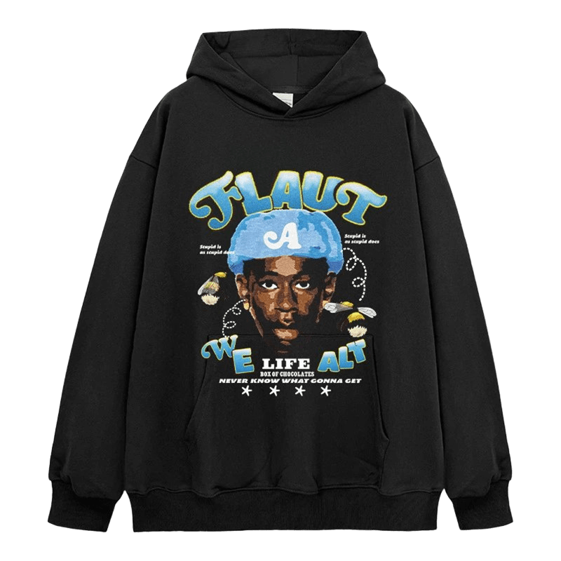 FLAUT WE LIFE ALT Hooded Cotton Sweatshirt - Street Style Unisex