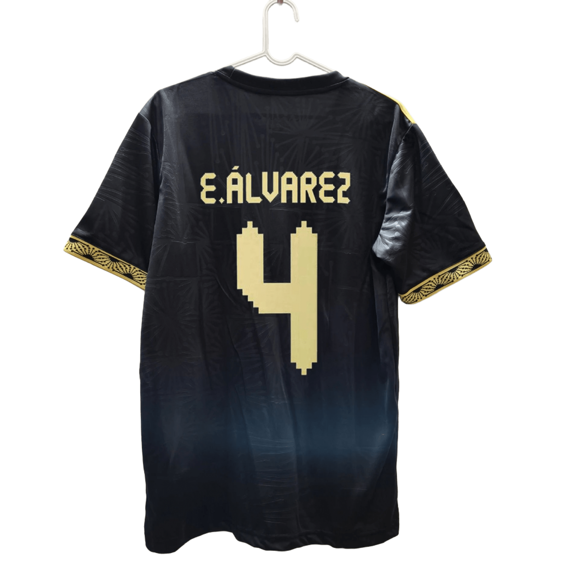 Football Series Black Breathable Custom Print T-Shirt