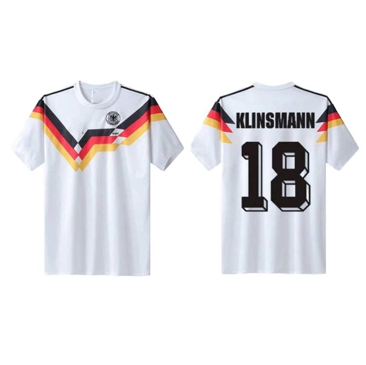 German Neck Tee Classic White Cotton T-Shirt