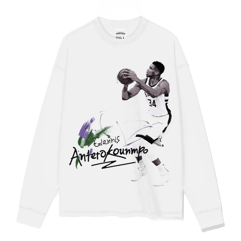 Giannis Antitokounmpo Long Sleeve Tee - Unisex Streetwear