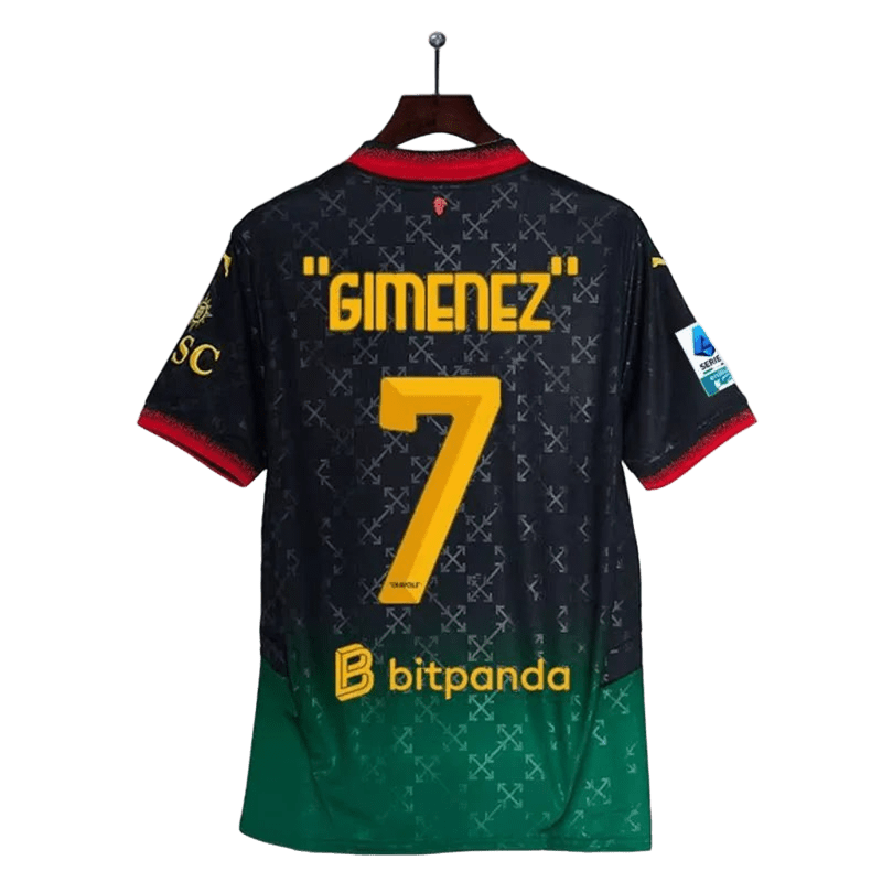 Gimenez Black Green Quick Dry Football Jersey