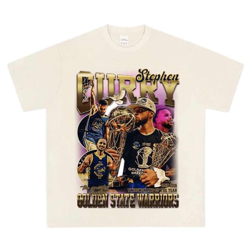 Golden State Warriors Curry Tribute Cotton Tee - Unisex Street Style