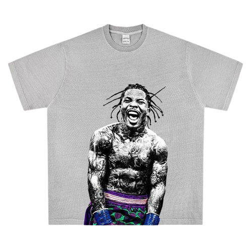 Gray Graphic Print T-Shirt - Unisex Streetwear Tee