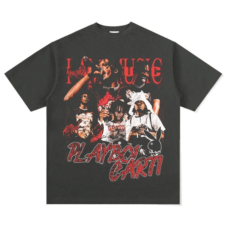 Hip-Hop Music T-Shirt: Unisex Cotton Tee with Bold Graphic Print