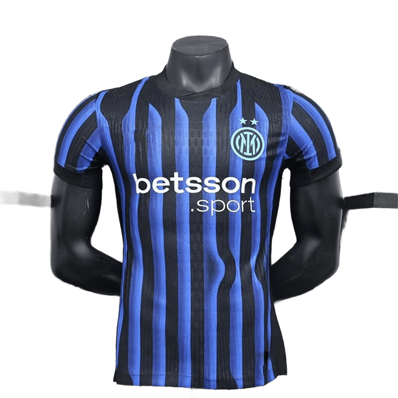Inter Milan Home Soccer Jersey 2025 Black Blue