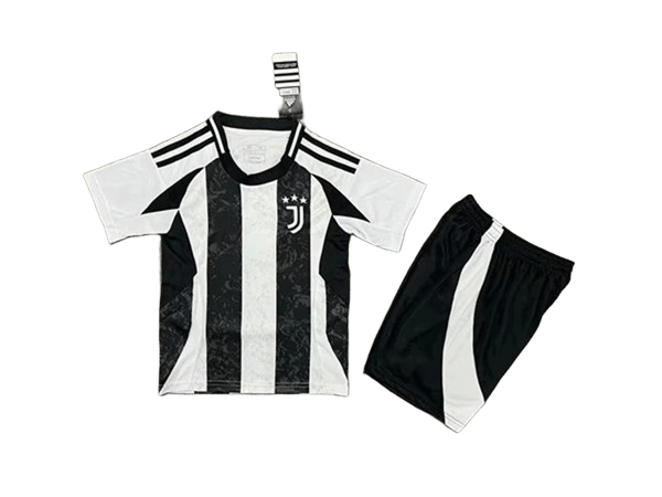 Juventus Black White Breathable Soccer Kit