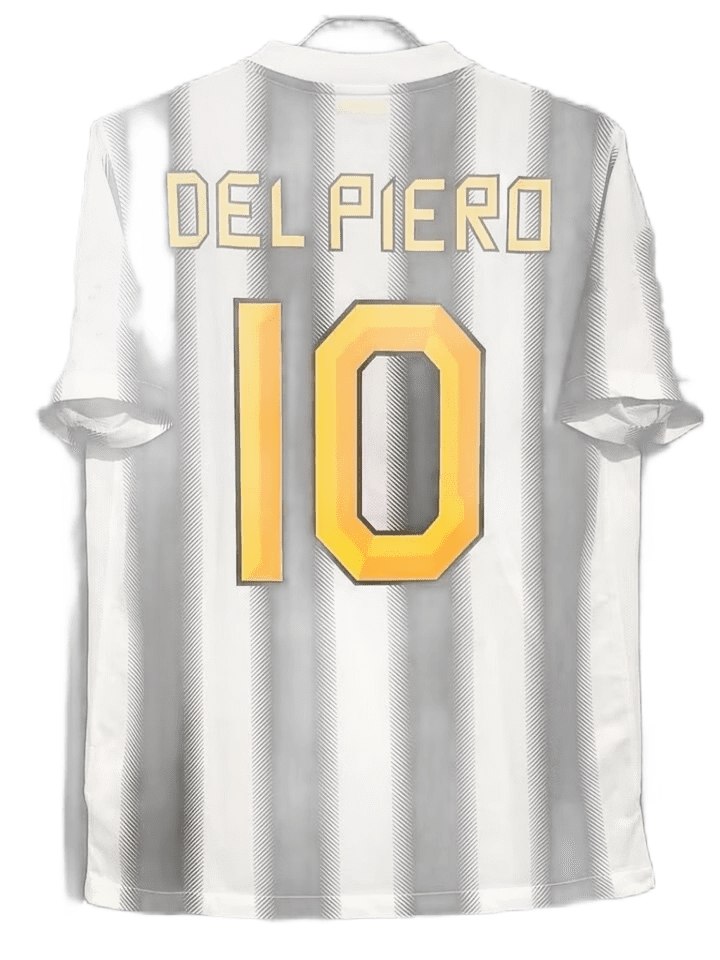 Juventus Del Piero 10 Black Vintage Soccer Jersey