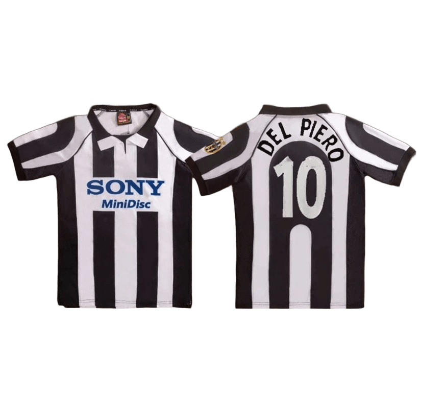 Juventus Del Piero 10 Striped Breathable Football Jersey