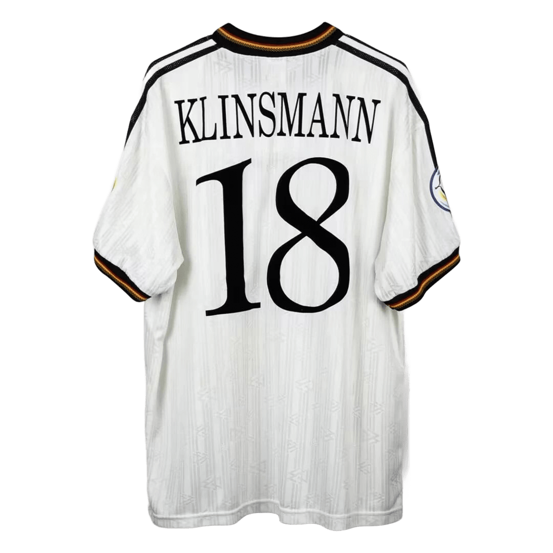 Klinsmann Germany Vintage White Sheer Balloon Jersey Soccer Football