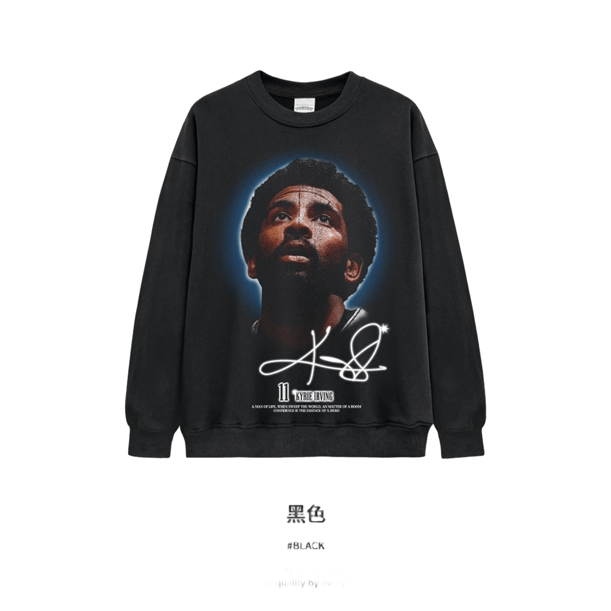 Kyrie Irving Hoodie Black Cotton Streetwear Unisex 11