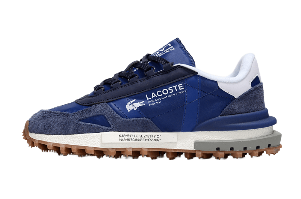 Lacoste Retro Sneakers Blue Breathable耐磨街头风
