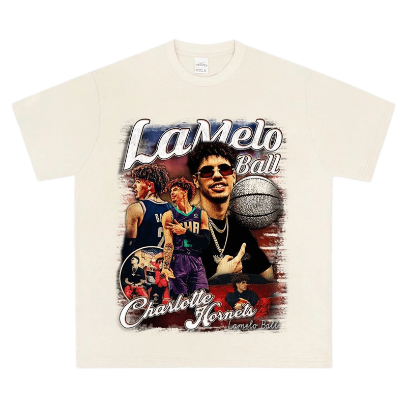 LaMelo Ball Print Tee - Cotton Streetwear T-Shirt