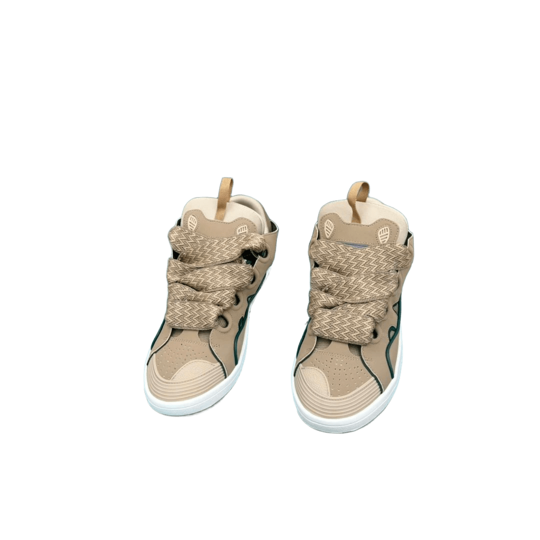 Lanvin Beige Woven Casual Shoes Breathable Lightweight Unisex