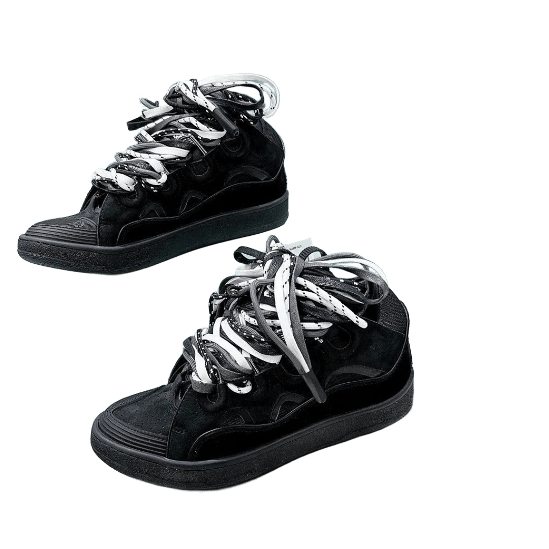 Lanvin Black High-Top Wave Sneakers Unisex