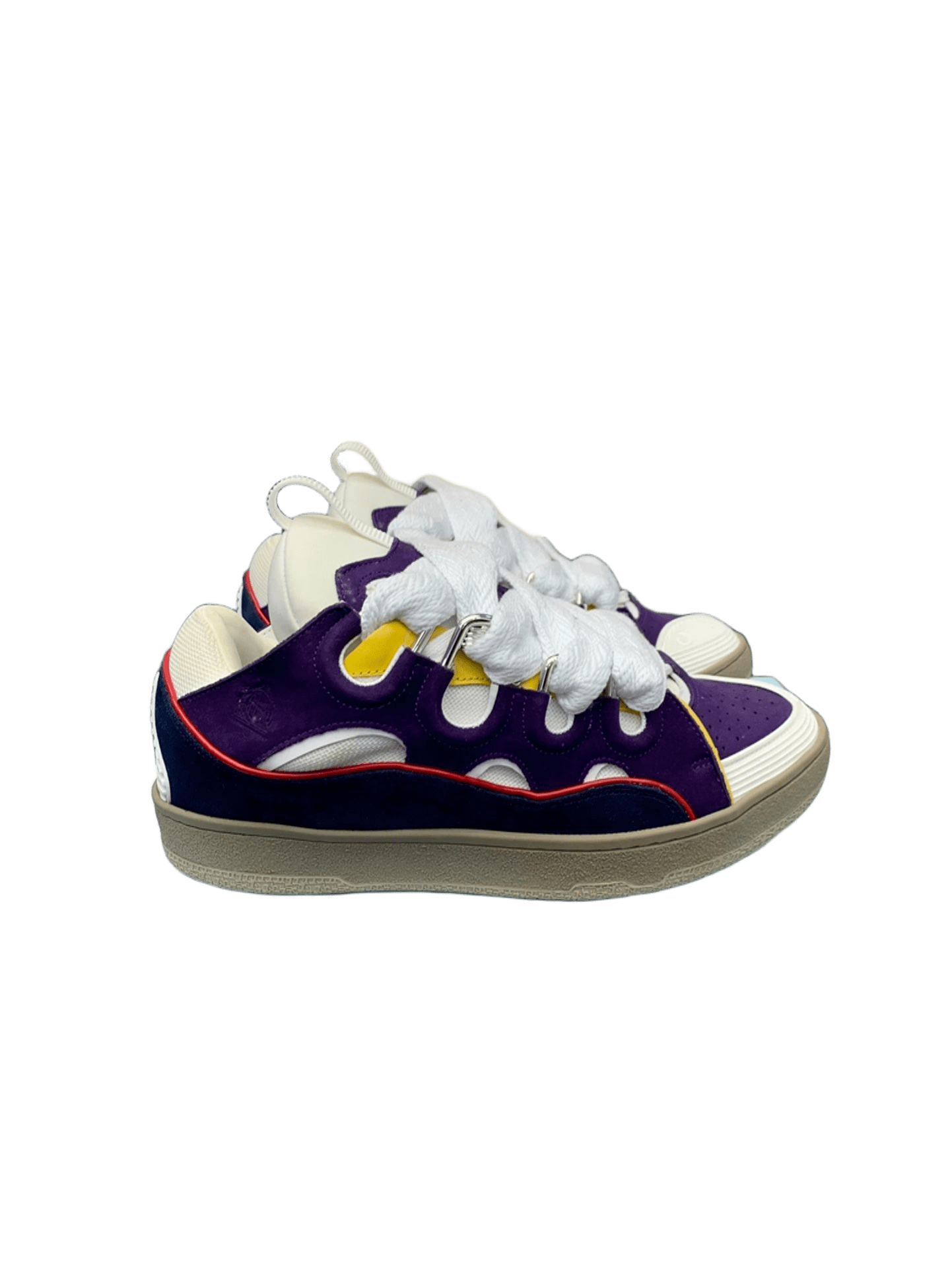 Lanvin Purple Contrast Breathable Casual Sneakers Unisex