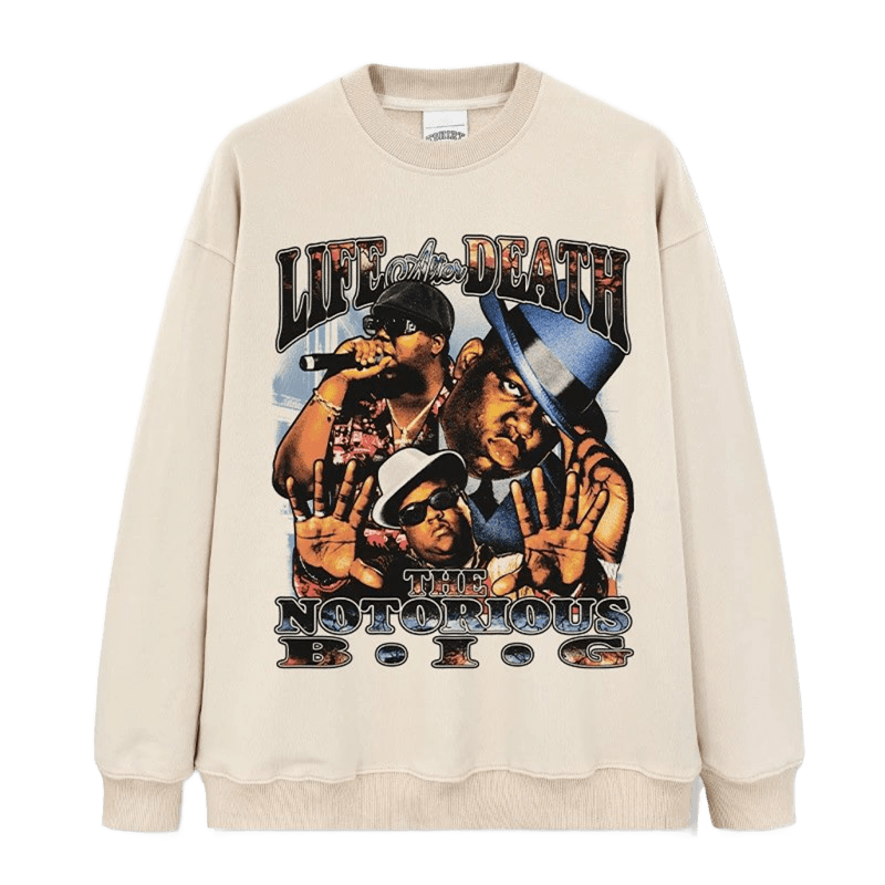 Loose Retro Hip-Hop Sweatshirt - Notorious B.I.G. Streetwear